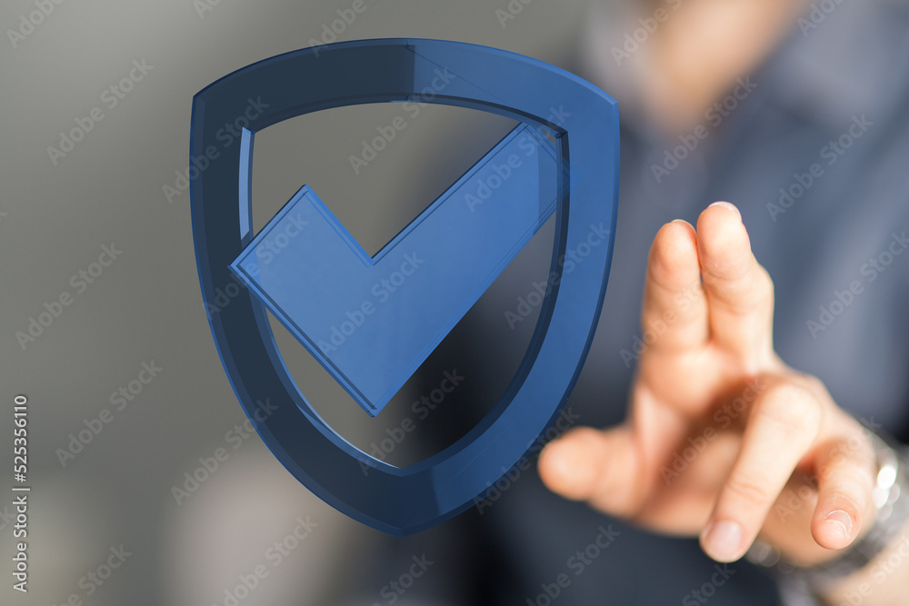Information technology protected with firewall, secure access and encryption against cyber Information technology protected with firewall, secure access and encryption against cyber