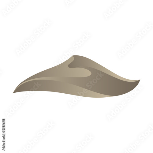 Dune, Gold Desert Sand. Logo Icon