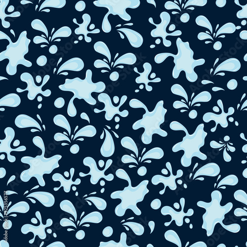 seamless pattern with splashes of water or oil