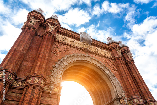 Photography The Triumphal Arch of Barcelona, Catalonia, Spain