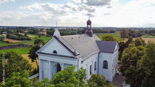 kościół z lotu ptaka budynek 