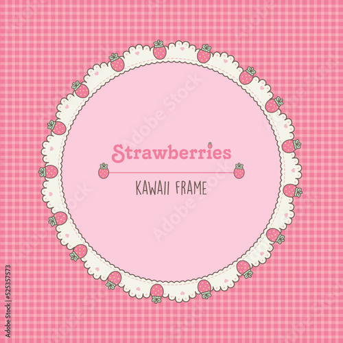 strawberries frame