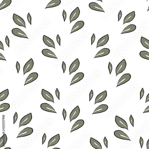 seamless pattern with leaves