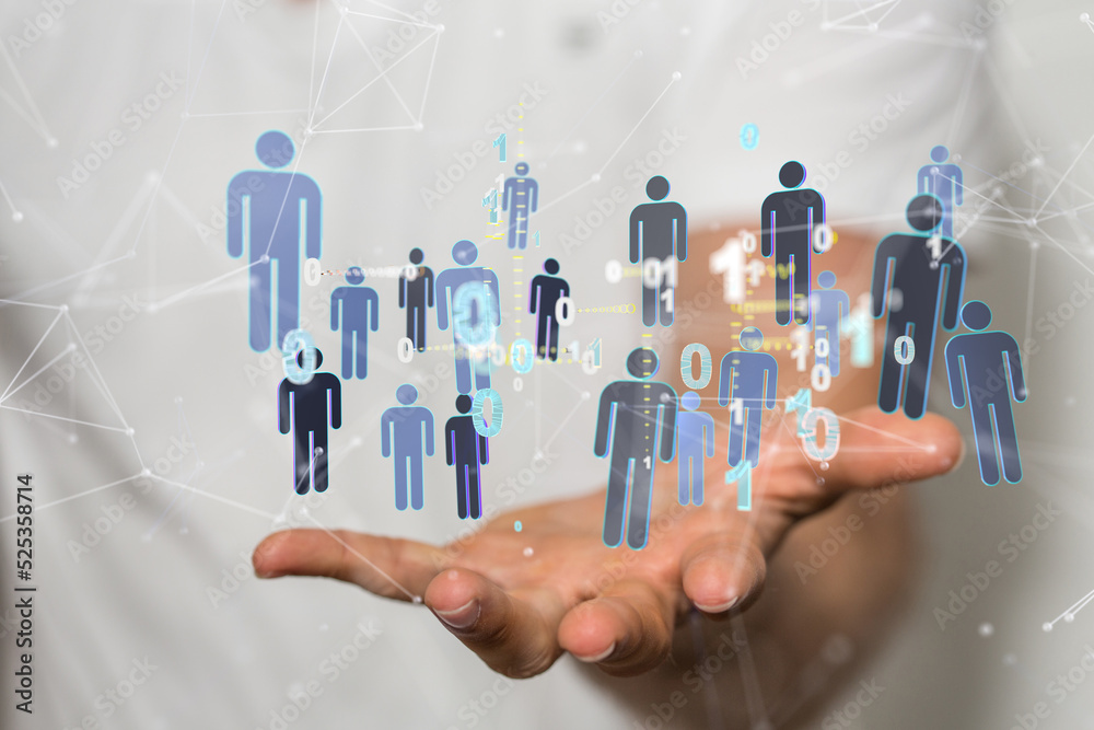 abstract social network scheme, which contains business people abstract social network scheme, which contains business people