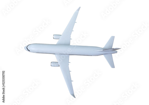 Airplane isolated transparency background.
