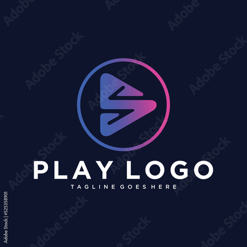 Letter S Play Logo Design