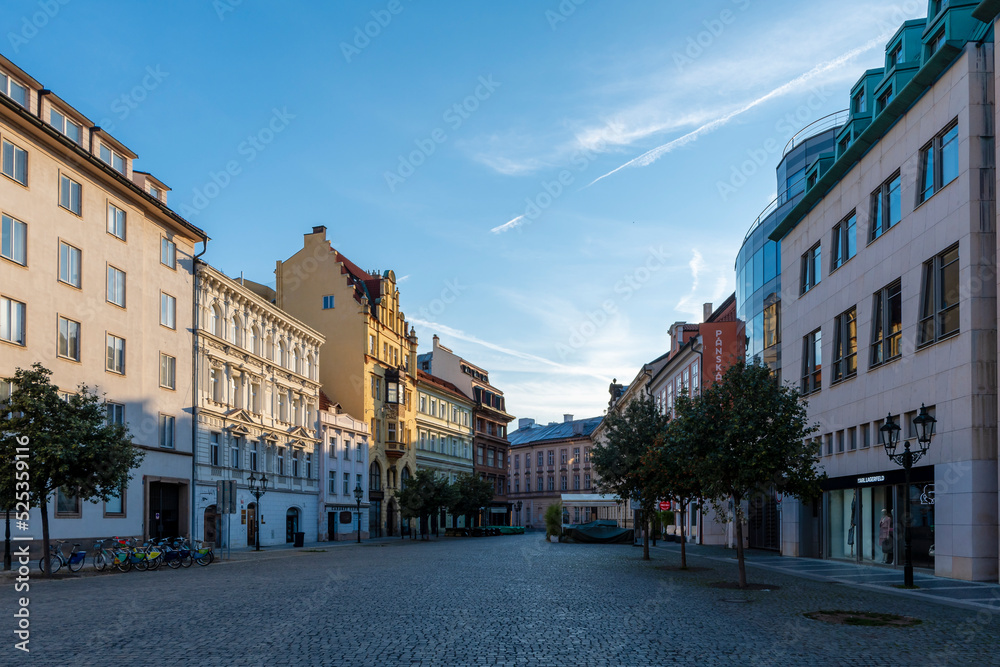 Estate Theatre Street view in Prague City 
