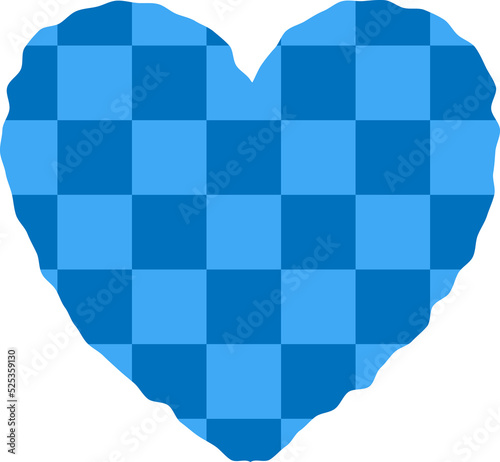 aesthetic checkers, checkerboard heart shape decoration