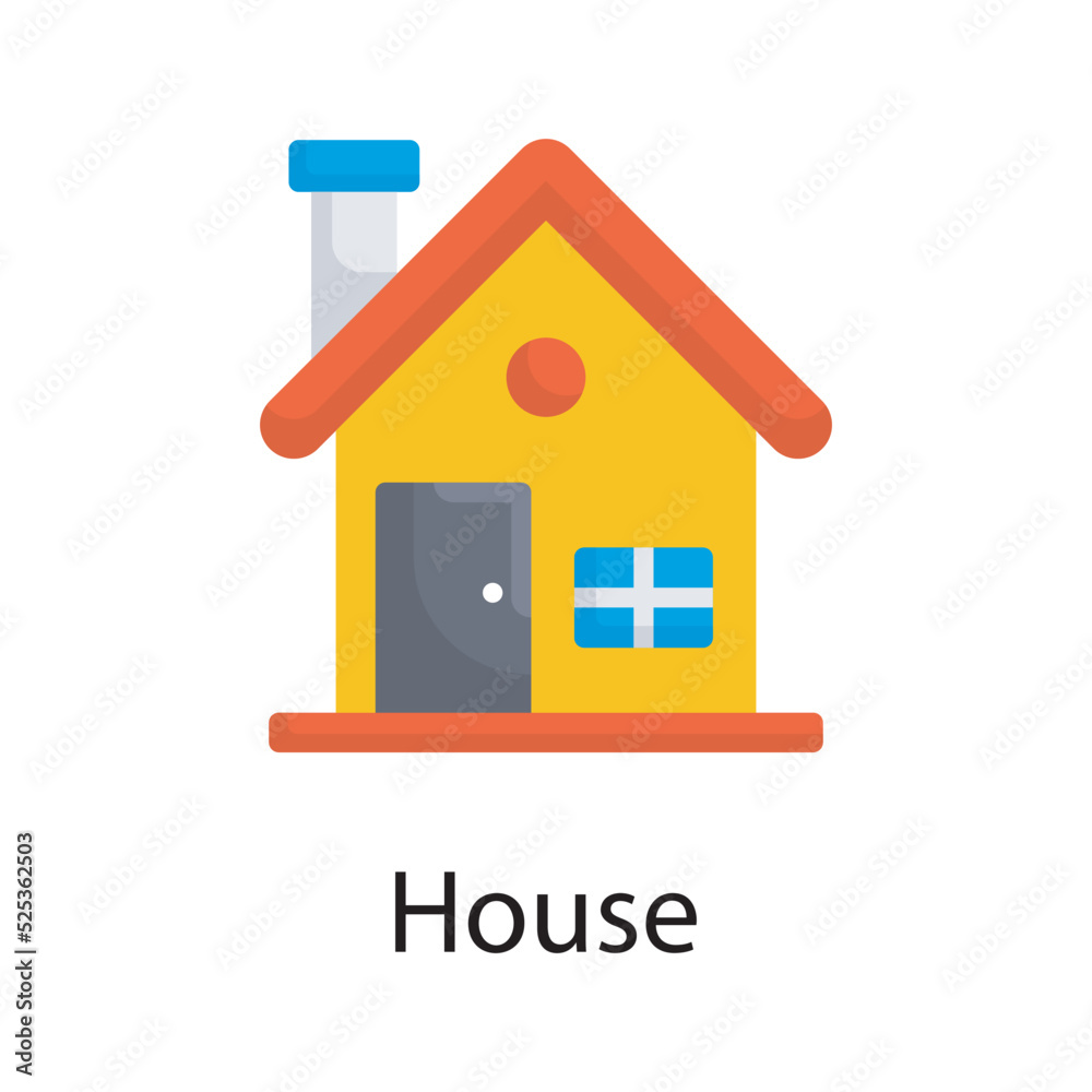 House vector flat Icon Design illustration. Miscellaneous Symbol on White background EPS 10 File House vector flat Icon Design illustration. Miscellaneous Symbol on White background EPS 10 File