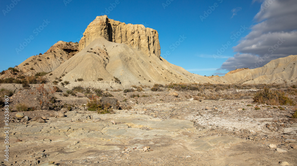 Tabernas desert near Almeria in Spain