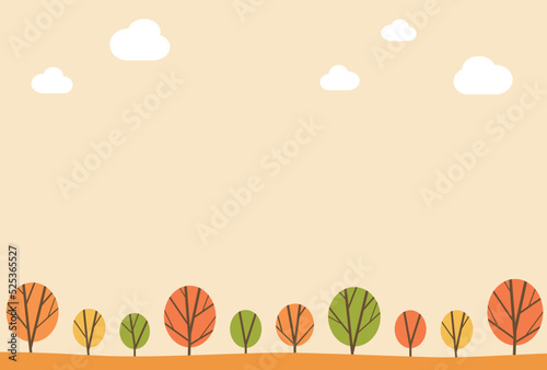 背景イラスト_秋の背景