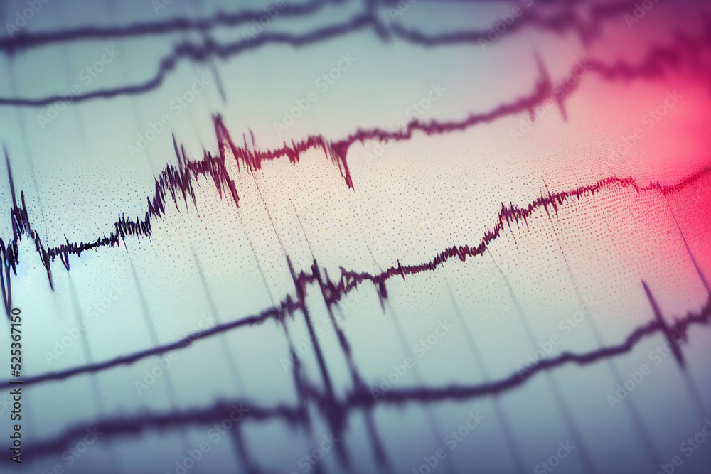 Electrocardiogram, EKG, heart rate monitor showing a specific illness in hospital room for checking heart rate hospitalized patients. Electrocardiogram, EKG, heart rate monitor showing a specific illness in hospital room for checking heart rate hospitalized patients.