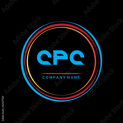 CPC letter logo, letter design,letter CPC logo design,letter CPC logo design illustrator and vectors ,CPC group logo,CPC letter initial logo design template vector illustrator