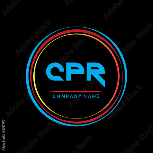 CPR letter logo,ACR letter design,letter CPR logo design,letter CPR logo design illustrator and vectors ,CPR group logo,CPR letter initial logo design template vector illustrator photo