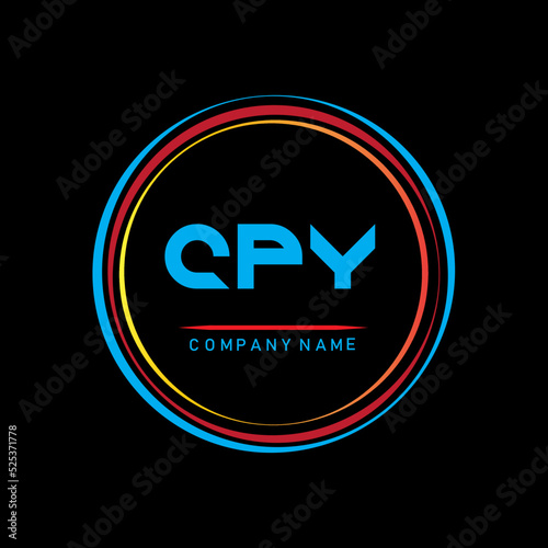 CPY letter logo,ACY letter design,letter CPY logo design,letter CPY logo design illustrator and vectors ,CPY group logo,CPY letter initial logo design template vector illustrator photo