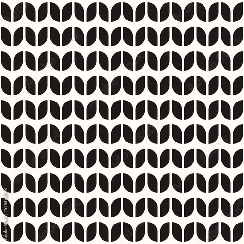 Vector Geometric Abstract Seamless Monochrome Pattern Texture Repeating Background