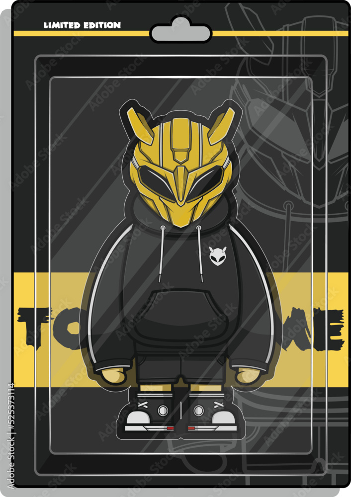 Fototapeta premium Cute Robot Character Illustration