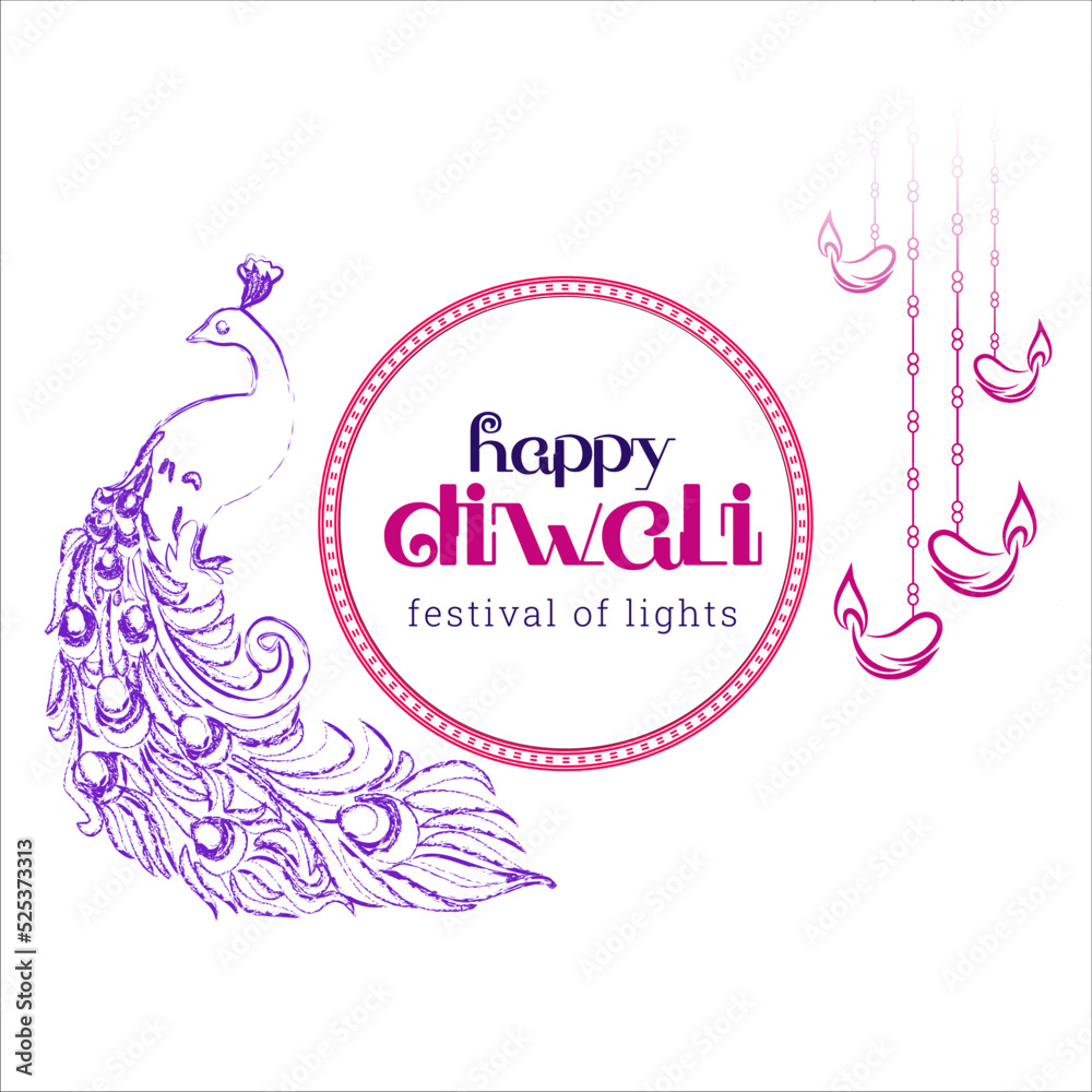 Happy Diwali background with decorative flower and Dia background Design Element Vector Illustration Happy Diwali background with decorative flower and Dia background Design Element Vector Illustration