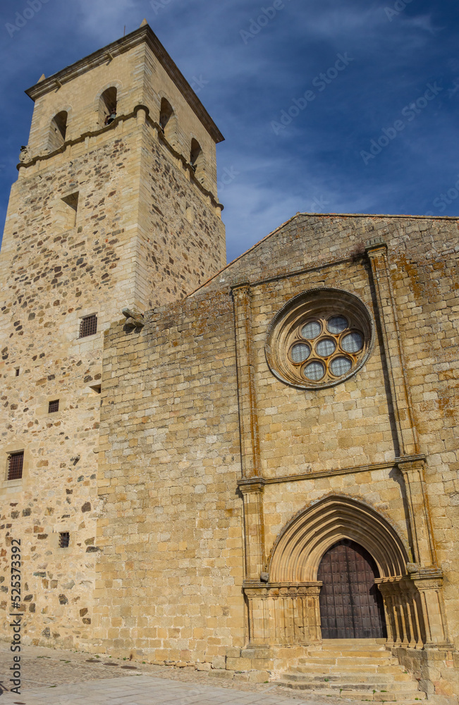 Historic Santa Maria church in Trujillo, Spain