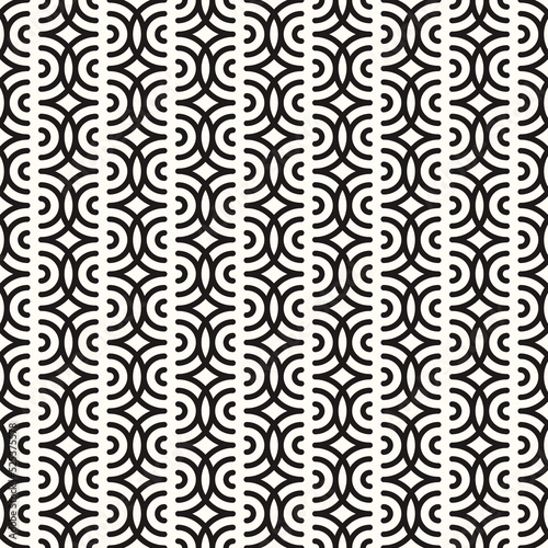 Vector Geometric Abstract Seamless Monochrome Pattern Texture Repeating Background