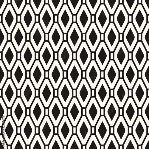 Vector Geometric Abstract Seamless Monochrome Pattern Texture Repeating Background