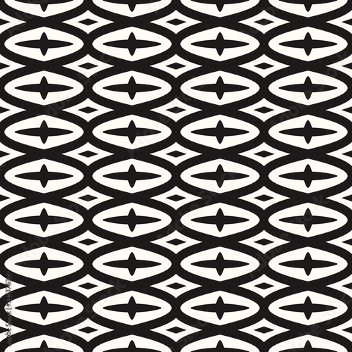 Vector Geometric Abstract Seamless Monochrome Pattern Texture Repeating Background