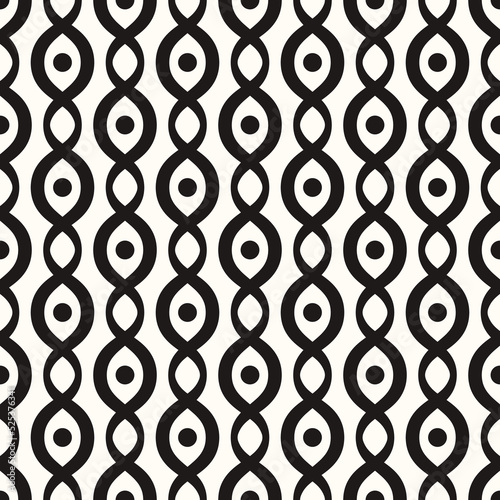 Vector Geometric Abstract Seamless Monochrome Pattern Texture Repeating Background