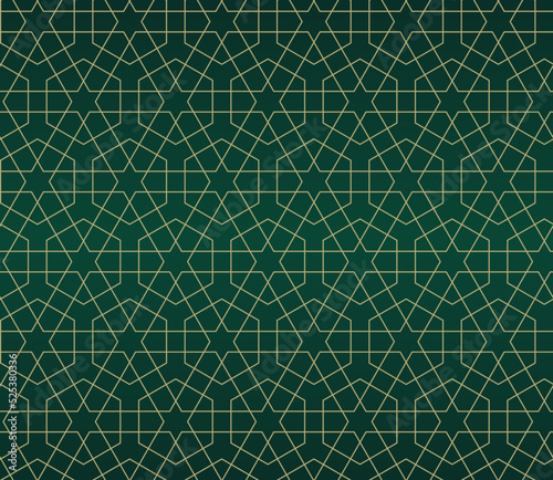 Islamic background with traditional style arabic. Seamless pattern for card, background, fabric or abstract design. Muslim ornament.