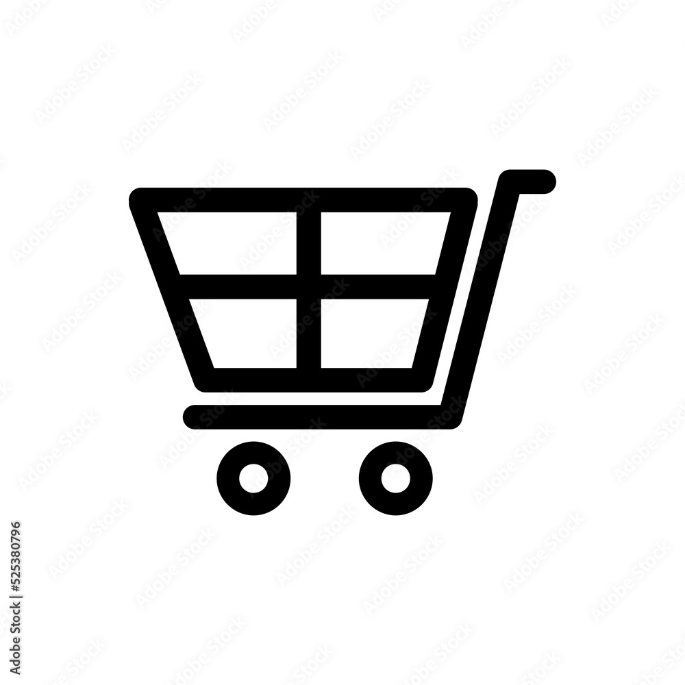 trolley cart icon vector illustration logo template for many purpose. Isolated on white background. trolley cart icon vector illustration logo template for many purpose. Isolated on white background.