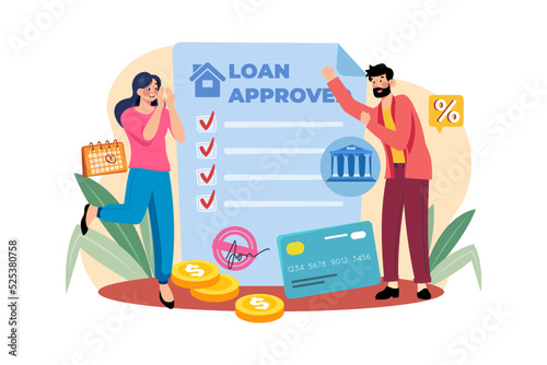 Online Rent Home Illustration concept on white background