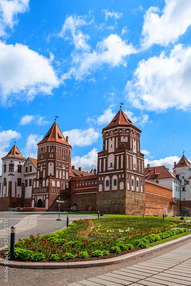Mir Castle in Minsk region - historical heritage of Belarus.