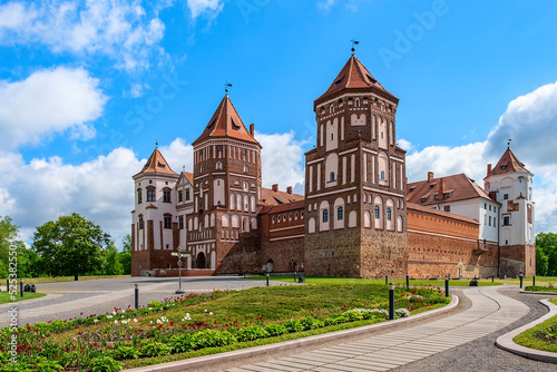 Mir Castle in Minsk region - historical heritage of Belarus. Fototapet