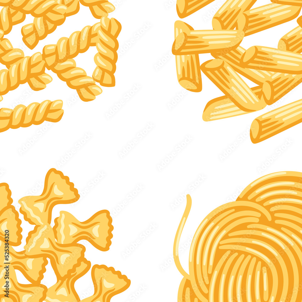 Background with Italian various pasta. Culinary image for menu and restaurants. Background with Italian various pasta. Culinary image for menu and restaurants.