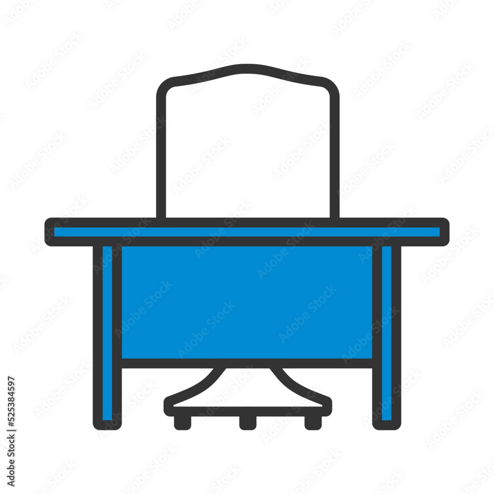 Icon Of Table And Armchair