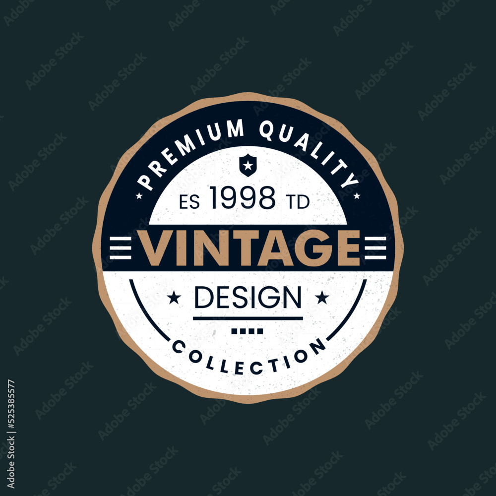 Fototapeta premium Premium quality vintage retro badge - hipster logo