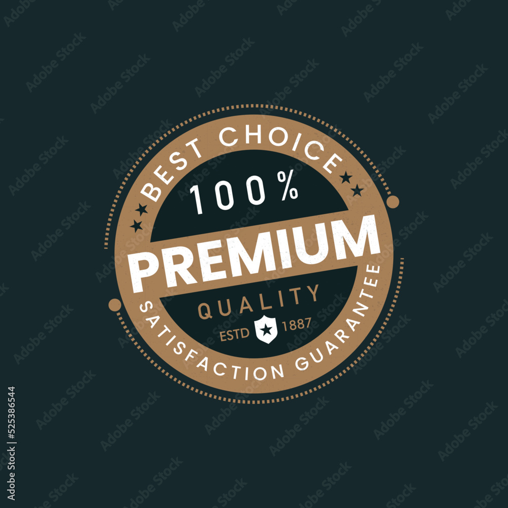 Fototapeta premium Premium quality vintage retro badge logo design - hipster logo