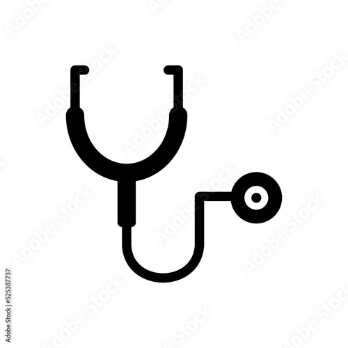 stethoscope icon vector illustration logo template for many purpose. Isolated on white background.