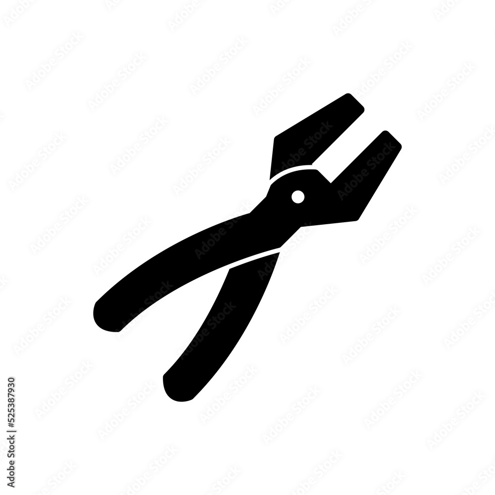 pliers icon vector illustration logo template for many purpose. Isolated on white background. pliers icon vector illustration logo template for many purpose. Isolated on white background.
