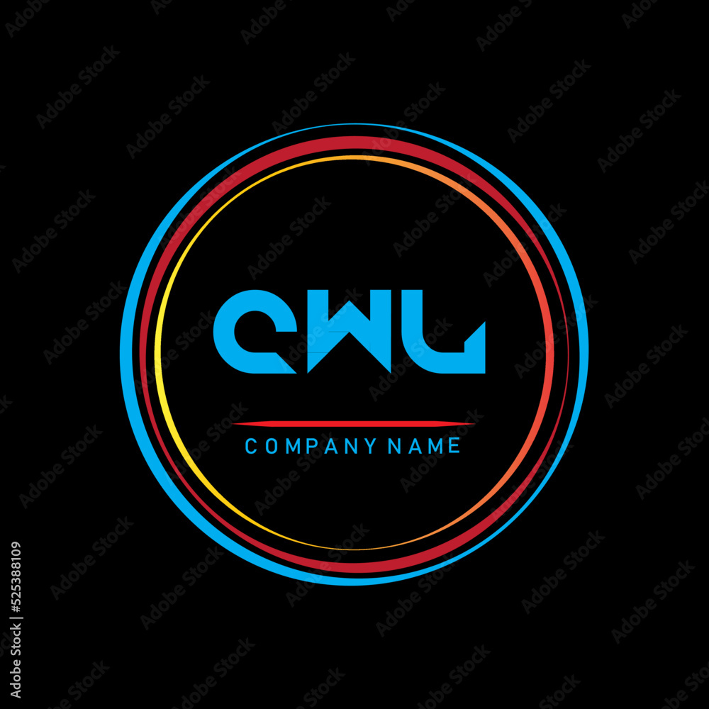 CWL letter logo,CWL letter design,letter CWL logo design,letter CWL