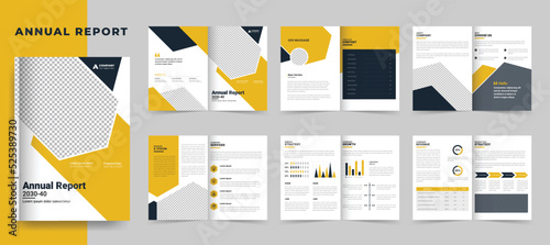 Business Brochure template or annual report layout design for company profile and corporate brochure design or booklet, infographic, business Proposal, presentation, catalog, financial report