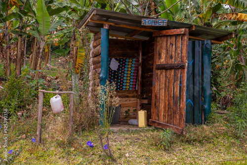 public toilet in countryside in Uganda