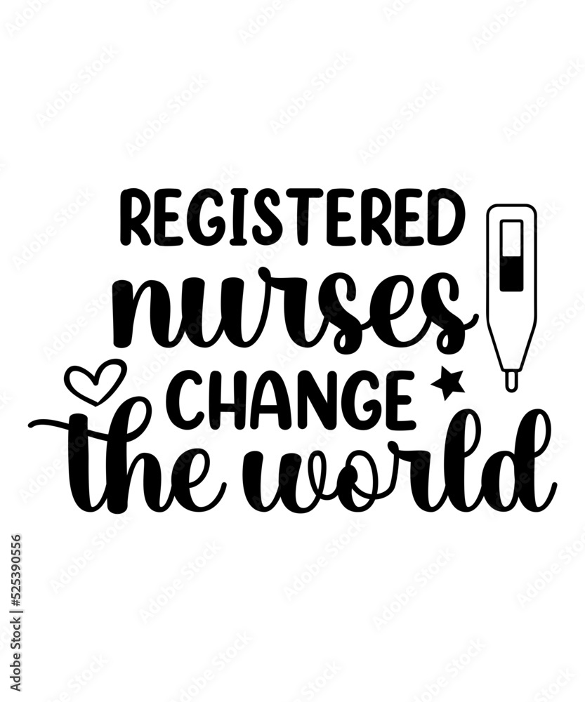 Obraz premium nurse t shirt design