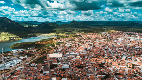 Sertão Caatinga Serra Talhada Pernambuco Triunfo Pernambucano Paisagem Cidade Igreja Lampião Natureza Construção Xaxado Forró PE Brazil Viagem Drone photo