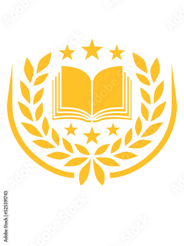Sterne Lorbeerkranz offenes Buch 
