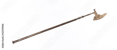 halberd isolated on white background