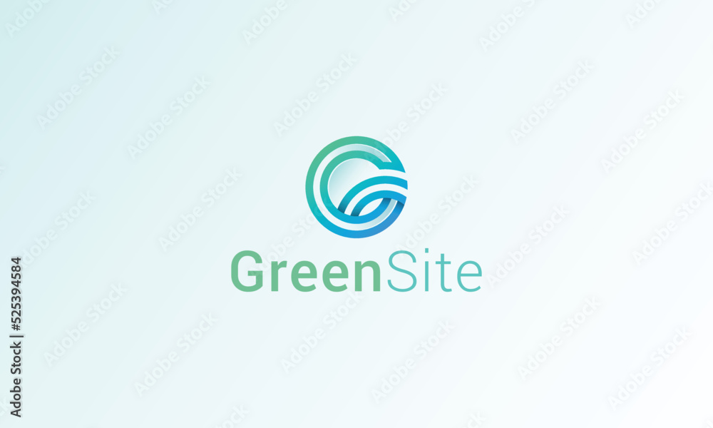 Letter G creative simple line art natural leafy logo Letter G creative simple line art natural leafy logo