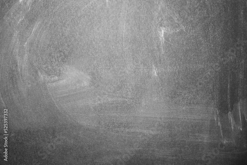 Chalk wiped out on a grey chalkboard background. Grey texture or background