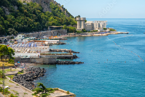 Castellammare di Stabia beach in the Gulf of Naples. Italy
