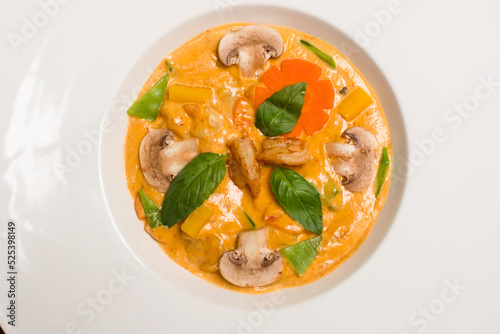 Shrimp sauce ravioli pasta restaurant gourmet food
