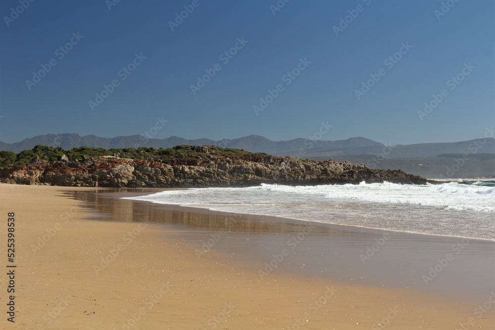 Sandy beach at Plettenberg Bay in Cape Sandy beach at Plettenberg Bay in Cape